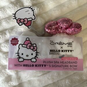 Hello Kitty Plush Spa Headband with Signature Bow Sparkle & Brightness